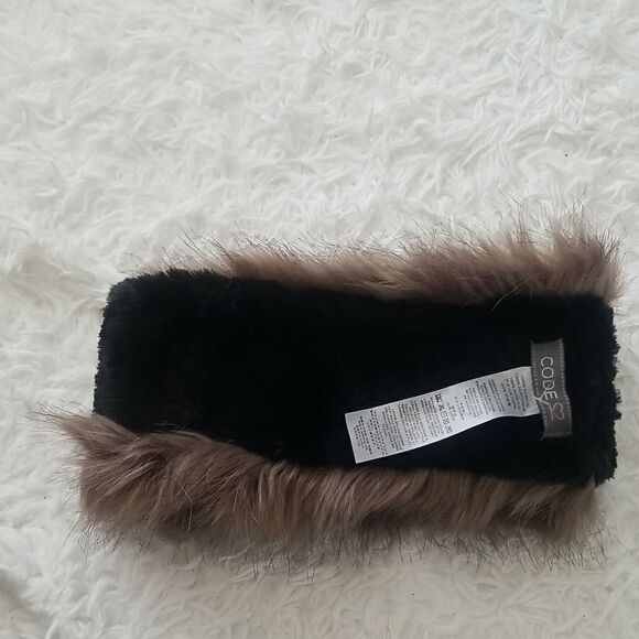 CODE Women Faux Fur Headband Sz onesize - Picture 6 of 6